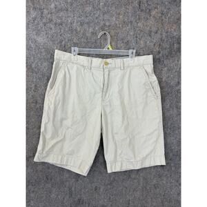 Tommy Hilfiger Shorts 36 Mens Khaki Chino Flat Front Casual Pockets Modern Fit